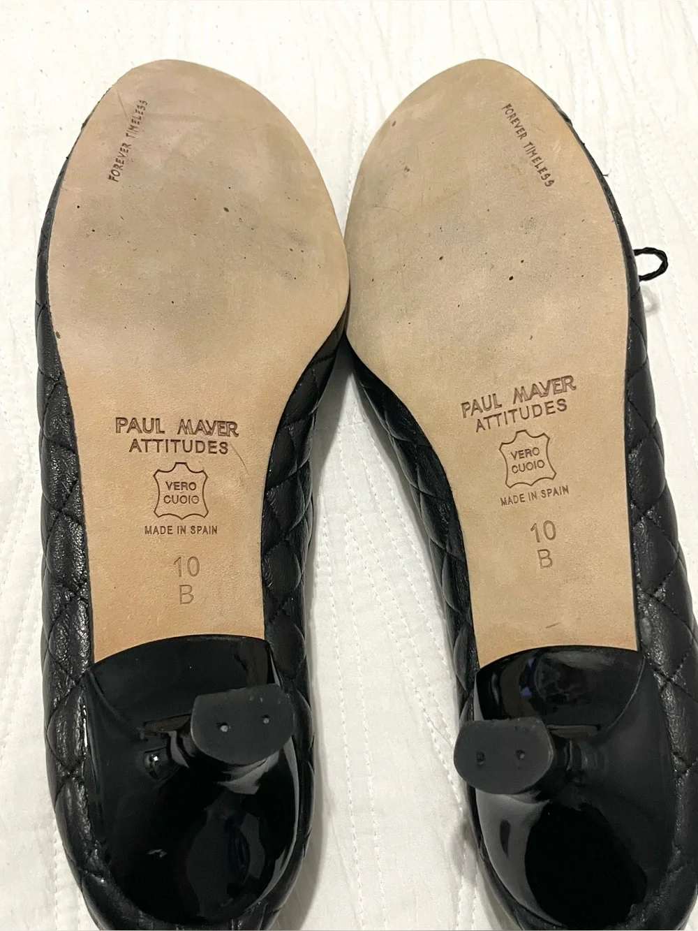 Paul Mayer Attitude Patent Leather Kitten Heel Pumps
